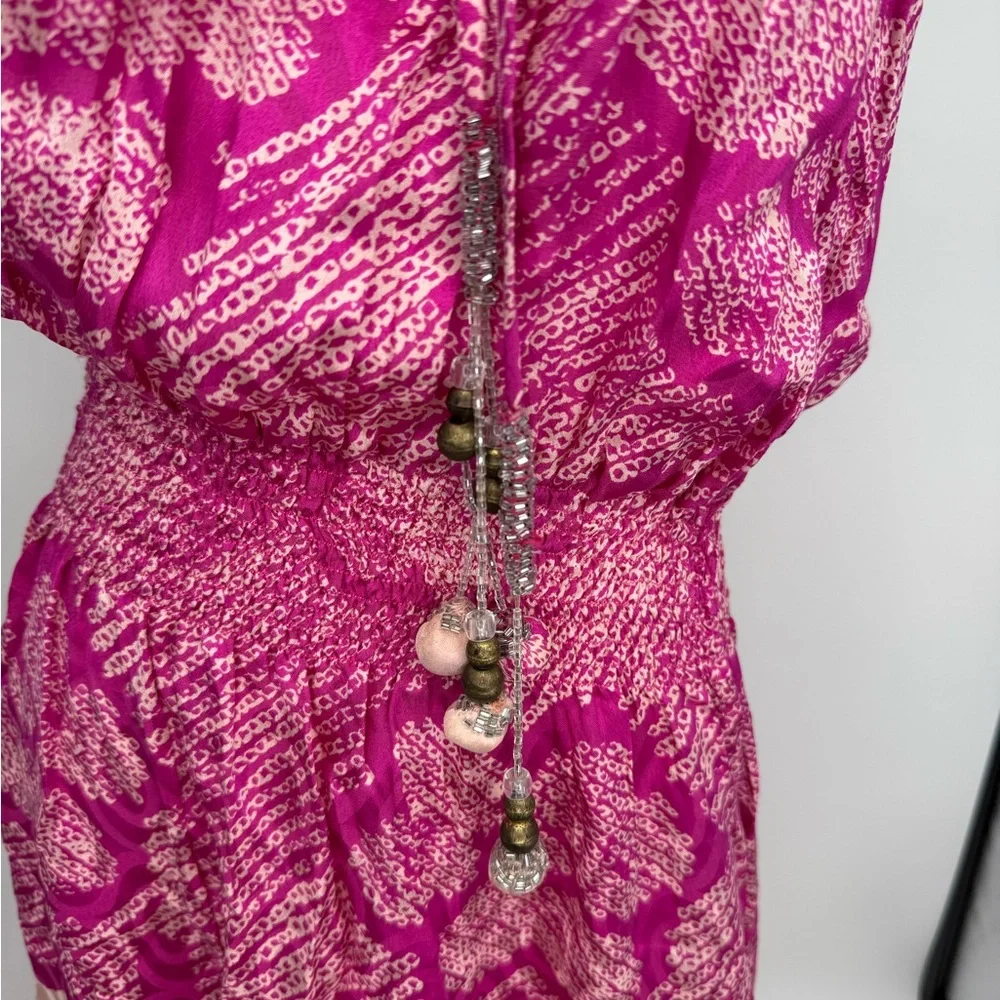 Calypso St. Barth Pink Silk Maxi Dress - Picture 4 of 6
